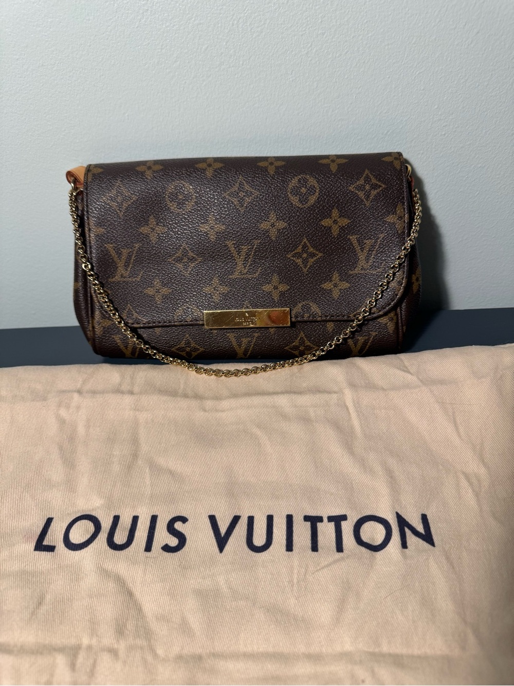 Louis Vuitton Brown Monogram Chain Shoulder Crossbody